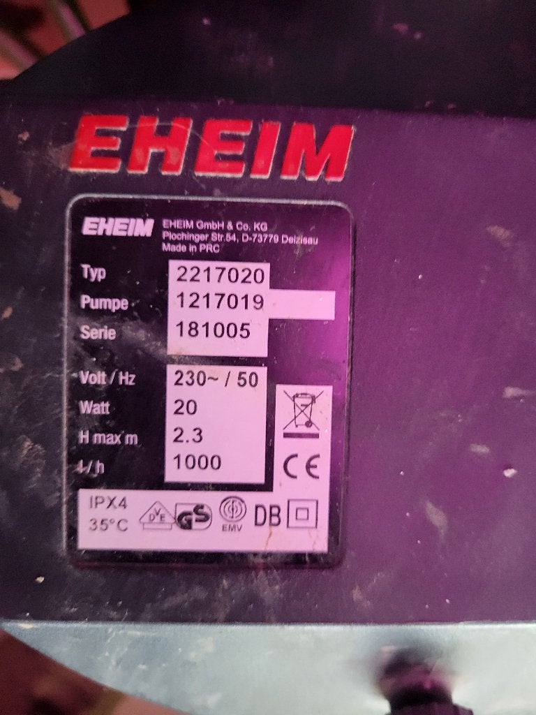 EHEIMclassic 600 potfilter te koop, Ophalen, Gebruikt, Inclusief slangen, Eheim
