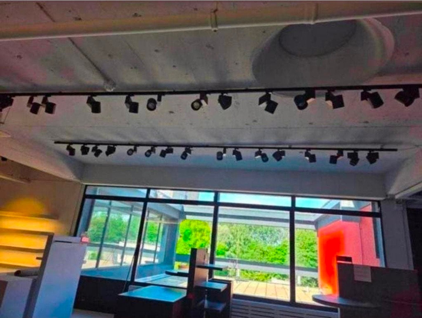 Rails met Led spotjes., Huis en Inrichting, Lampen | Spots, Ophalen of Verzenden