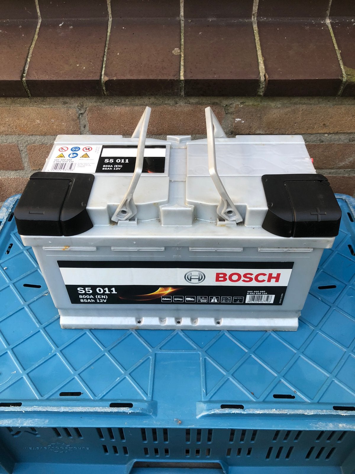 BOSCH 85 Ah 800 A(EN) auto/busje startaccu/batterij, Ophalen, Gebruikt