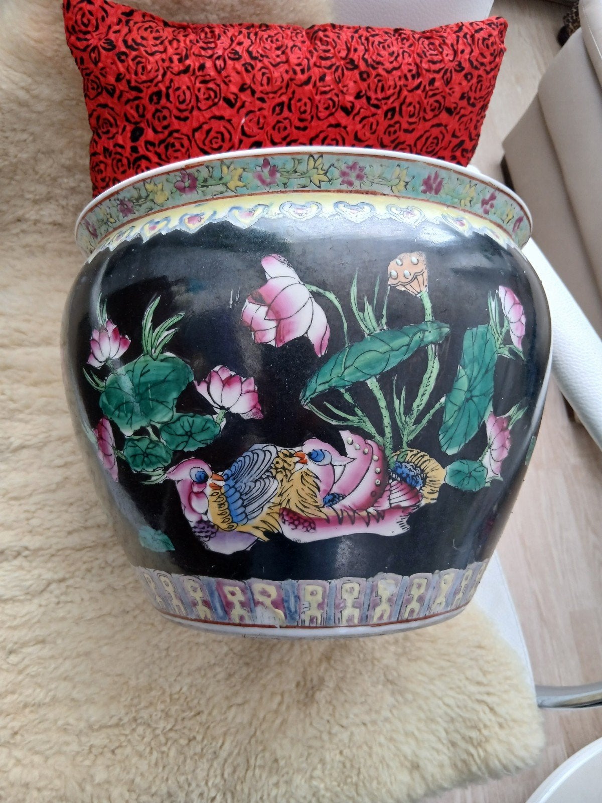 Bloempot/Vissenkom - Handbeschilderd Chinees Porselei, Ophalen
