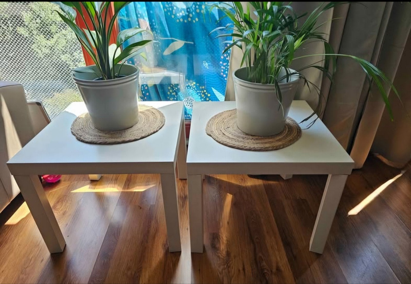 IKEA witte bijzettafel - perfect voor elk interieur, 45 tot 60 cm, Gebruikt, Vierkant, Modern, minimalistisch
