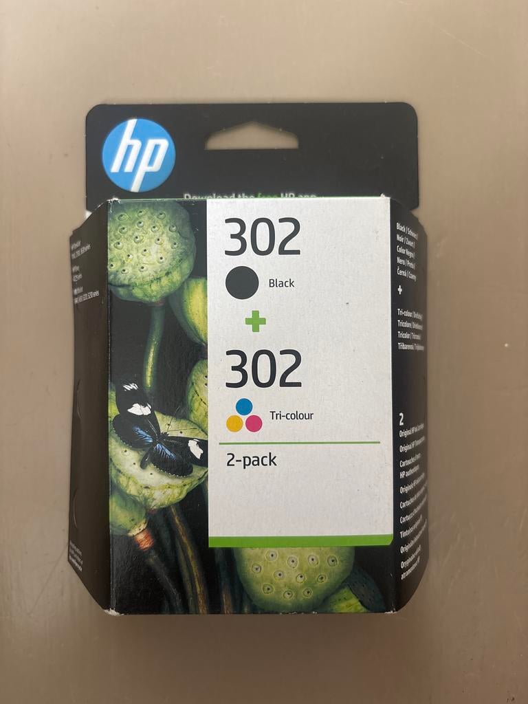 HP 302 Inktcartridge Zwart & Kleur - Origineel 2-pack, Computers en Software, Printerbenodigdheden, Ophalen, Nieuw, Cartridge