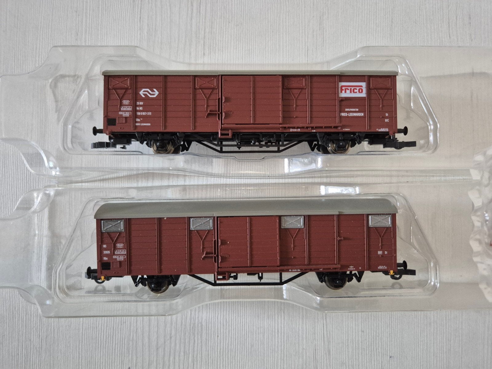 2 Mooie Piko H0 NS goederenwagons 58050/95570 (nieuw), Gelijkstroom, NS, Nieuw, Wagon