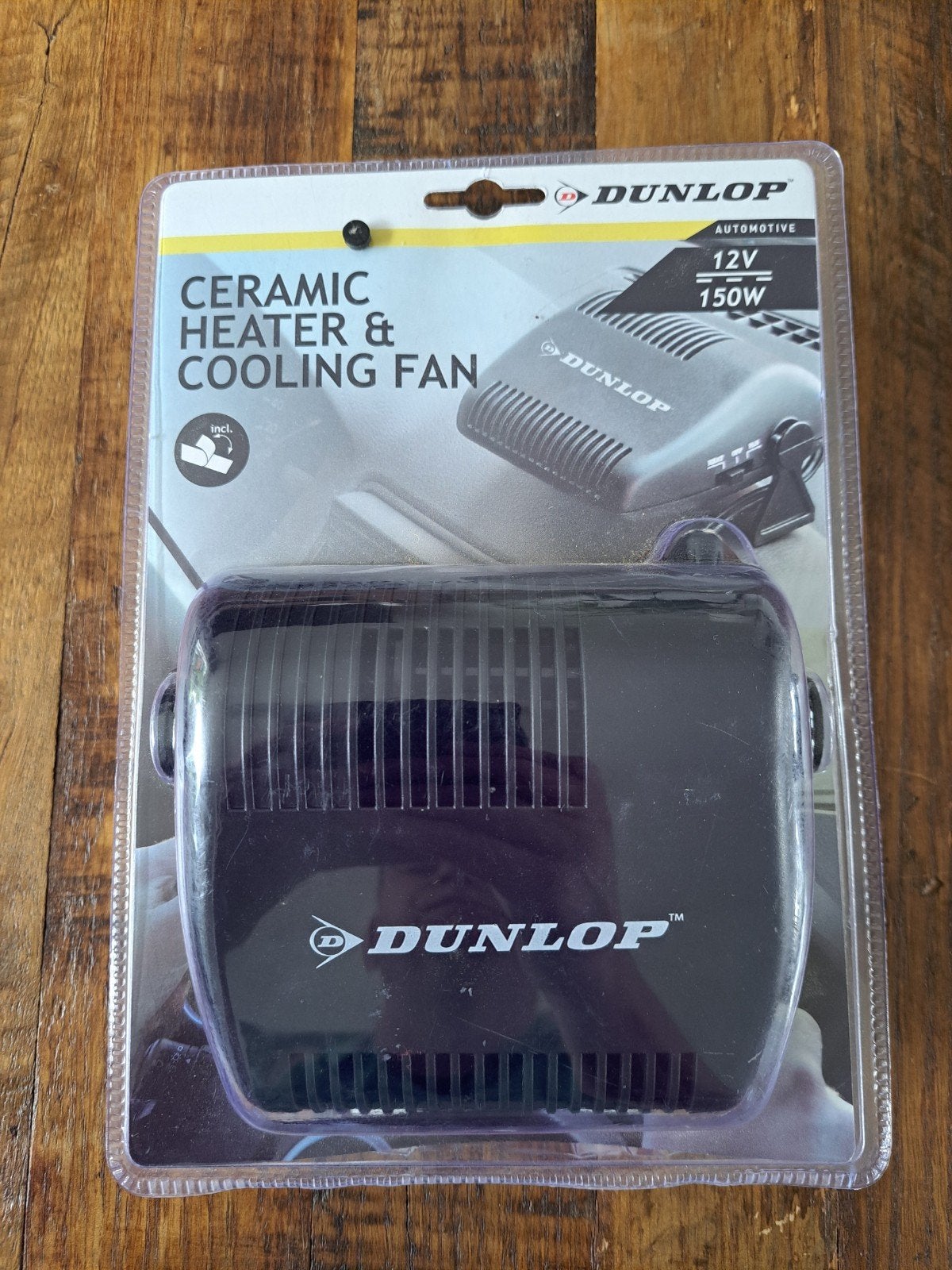 Dunlop keramische heater & cooling fan | 12V | 150W, Ophalen of Verzenden, Nieuw