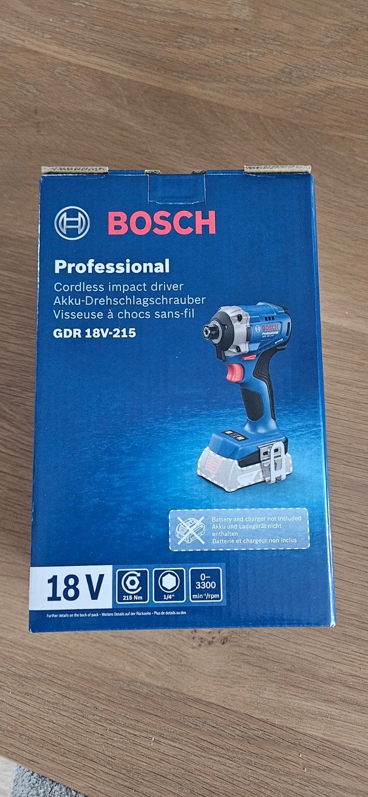 Bosch Professional GDR 18V-215 Accu Slagschroefmachine Nieuw, Doe-het-zelf en Verbouw, Ophalen of Verzenden, Nieuw, Boor- en Schroefmachine