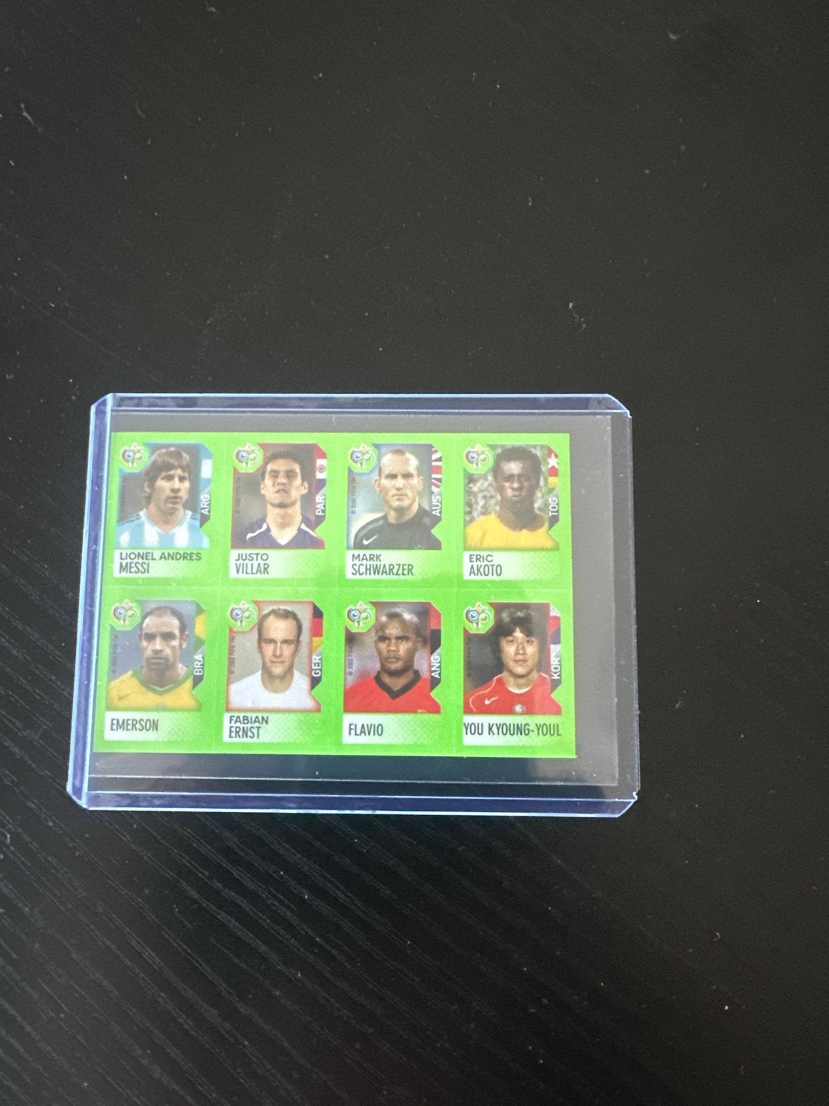 Panini FIFA World Cup 2006 Stickerblad Messi e.a., Ophalen of Verzenden, Zo goed als nieuw, Buitenlandse clubs, Poster, Plaatje of Sticker