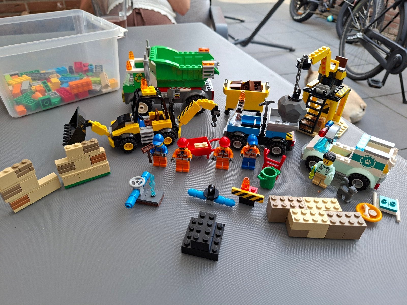 Lego Juniors 10667, 10666, 10680, 60382 en losse blokken, Gebruikt, Overige thema's, Lego, Compleet