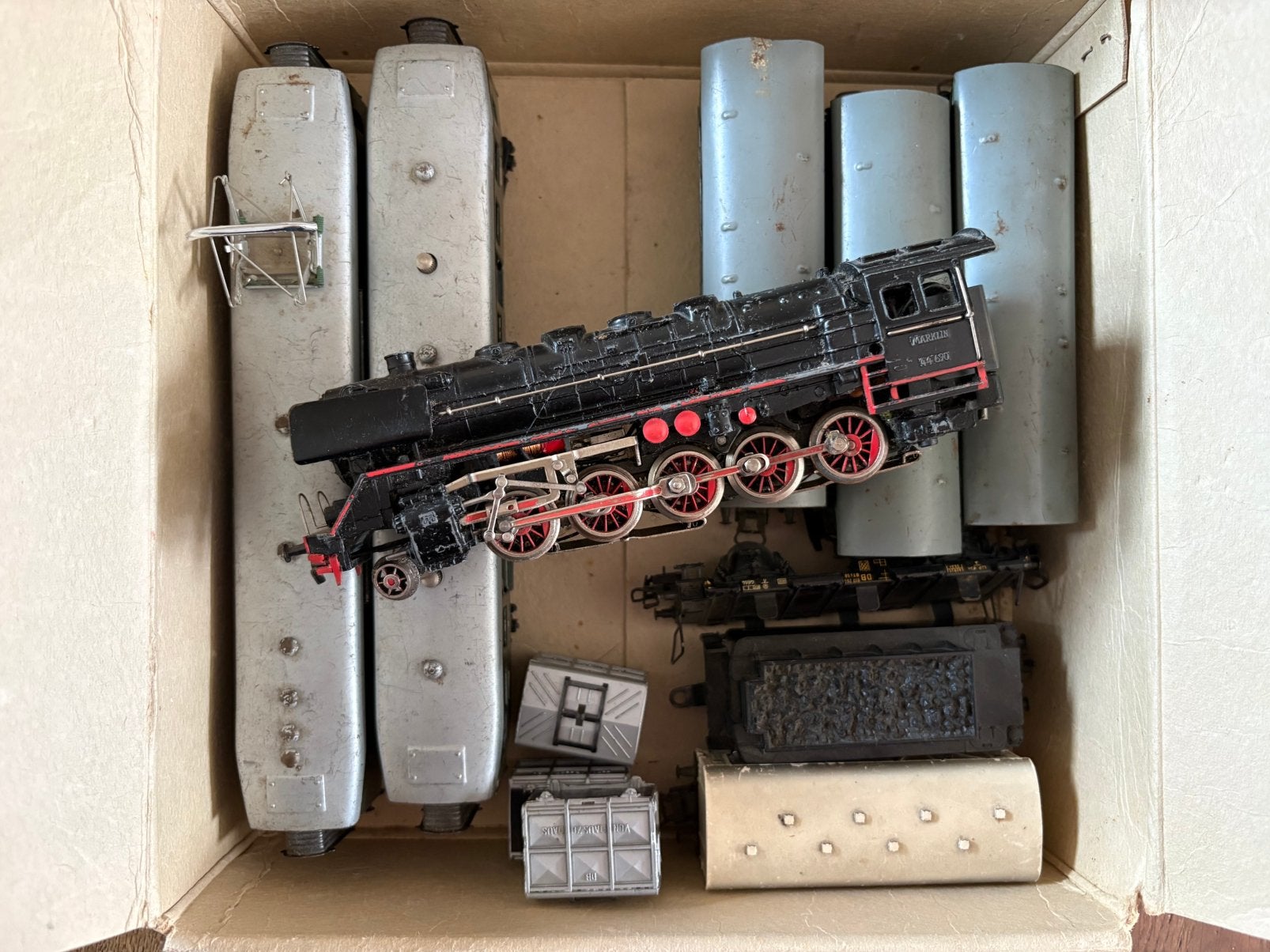 Modeltrein Marklin met veel accessoires!, Ophalen, Gelijkstroom of Wisselstroom, Märklin, Gebruikt