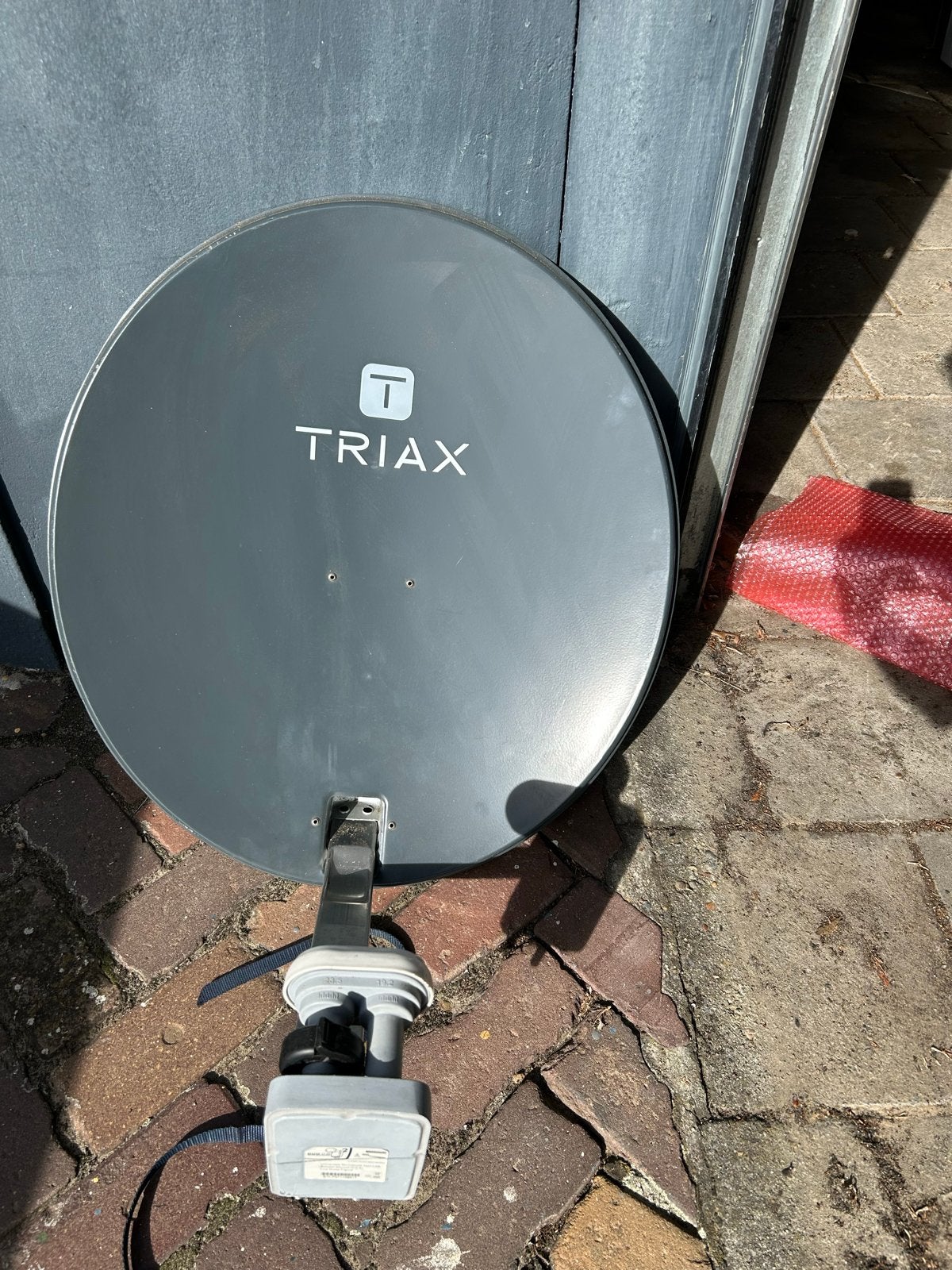 Complete Satelliet TV Set: Schotel, M7 SAT801 Decoder & TV, Ophalen, Gebruikt, (Schotel)antenne, Overige merken