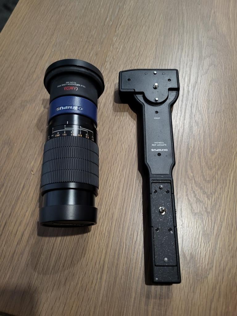 Olympus TCON-300 met Olympus TCON-SA1., Audio, Tv en Foto, Fotografie | Lenzen en Objectieven, Ophalen, Gebruikt, Telelens
