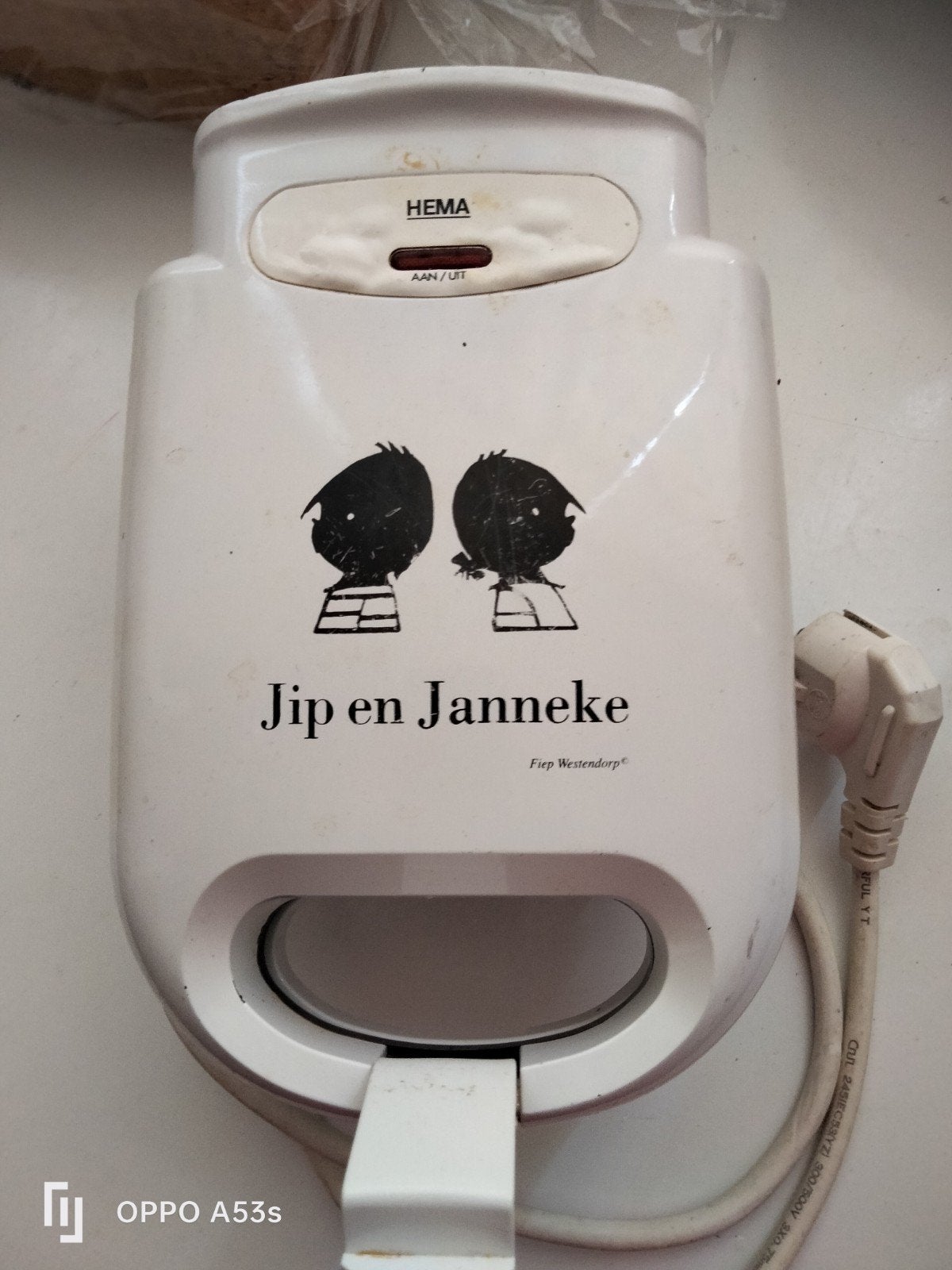 Hema Jip en Janneke tosti-ijzer, Ophalen of Verzenden, Gebruikt