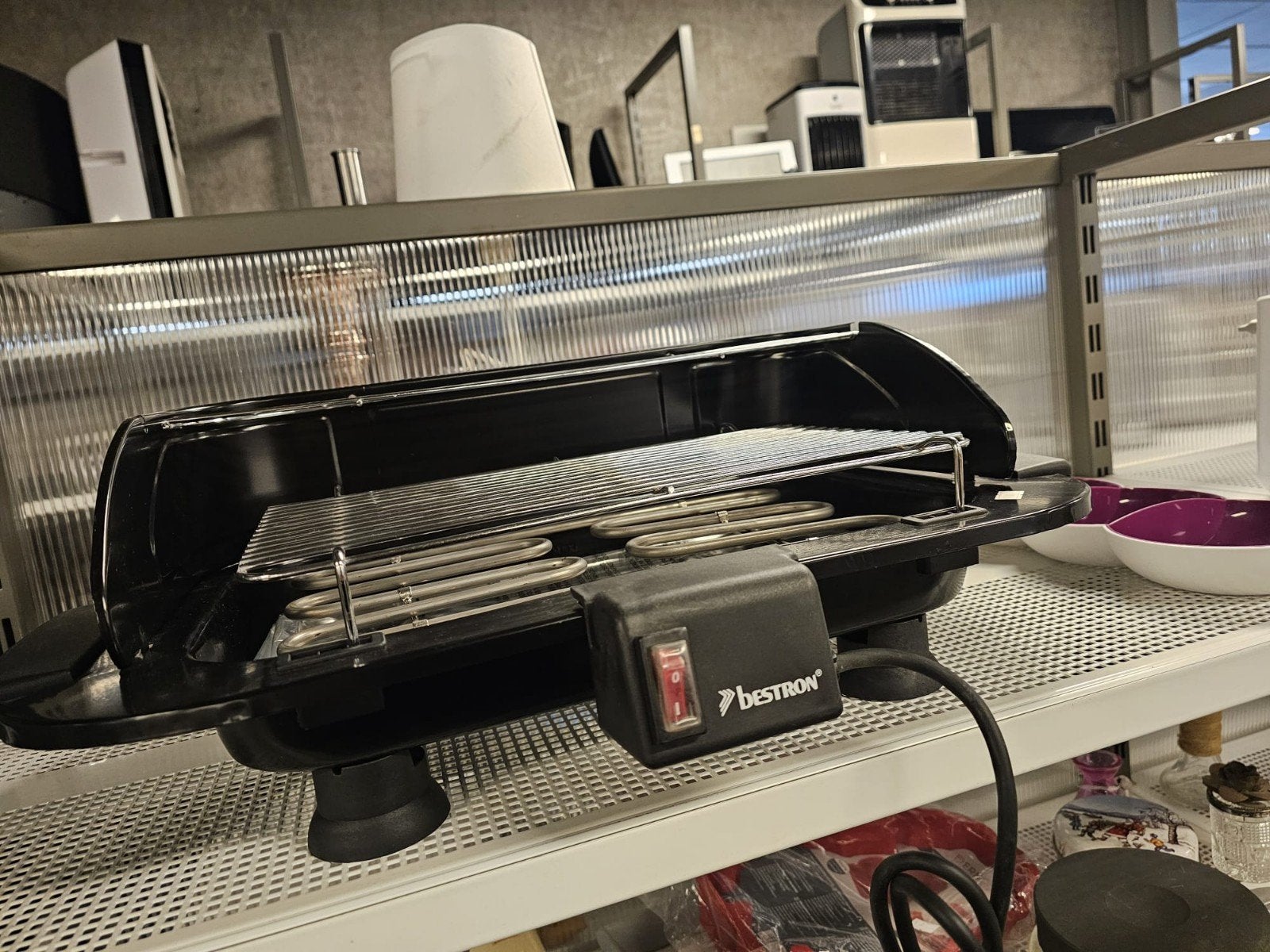Bestron elektrische barbecue, ideaal voor binnen en buiten, Ophalen, Gebruikt, Bestron