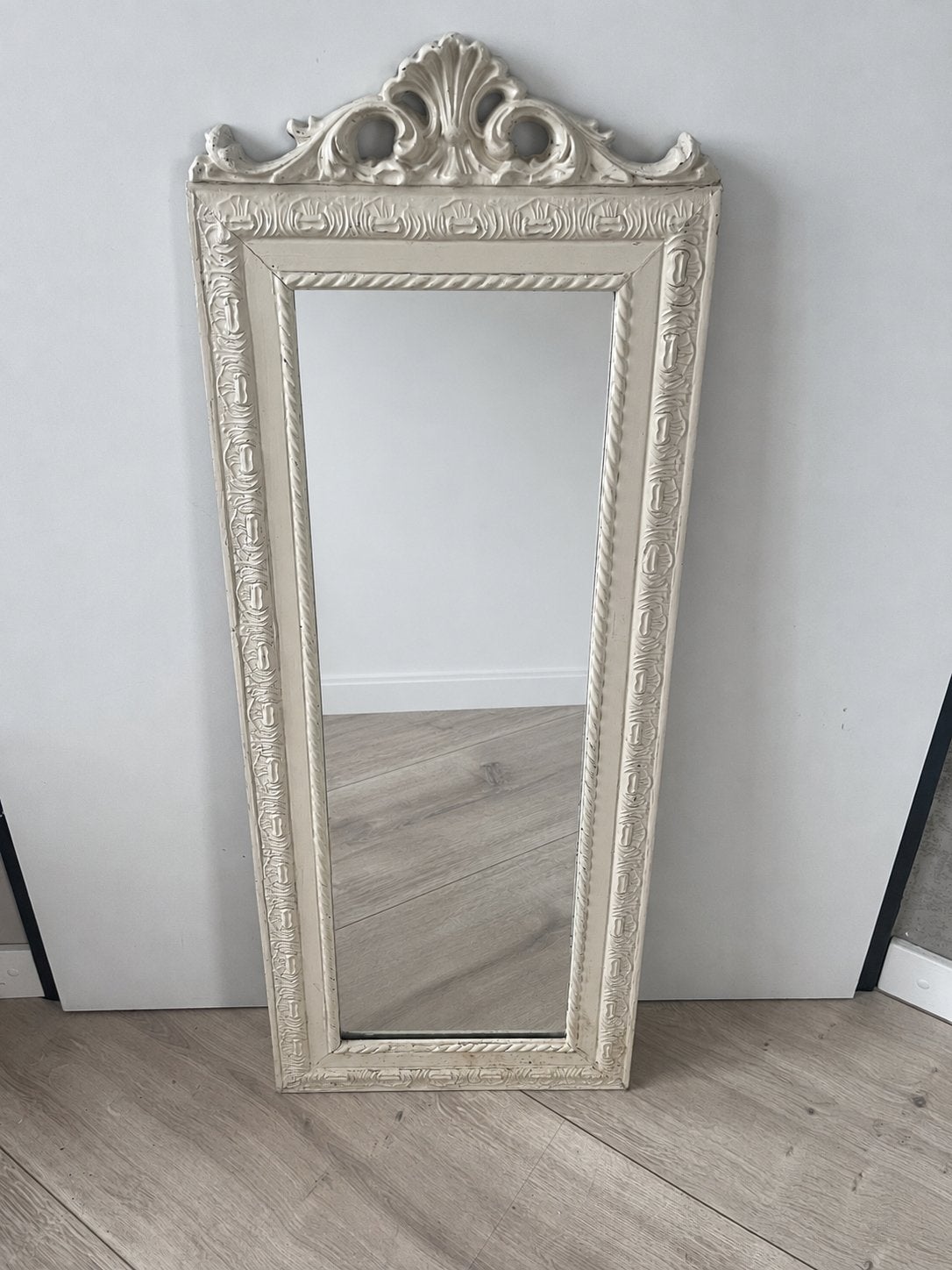 Sierlijke Vintage Spiegel 35 x 90 cm, Huis en Inrichting, Woonaccessoires | Spiegels, Ophalen, Minder dan 50 cm, Zo goed als nieuw