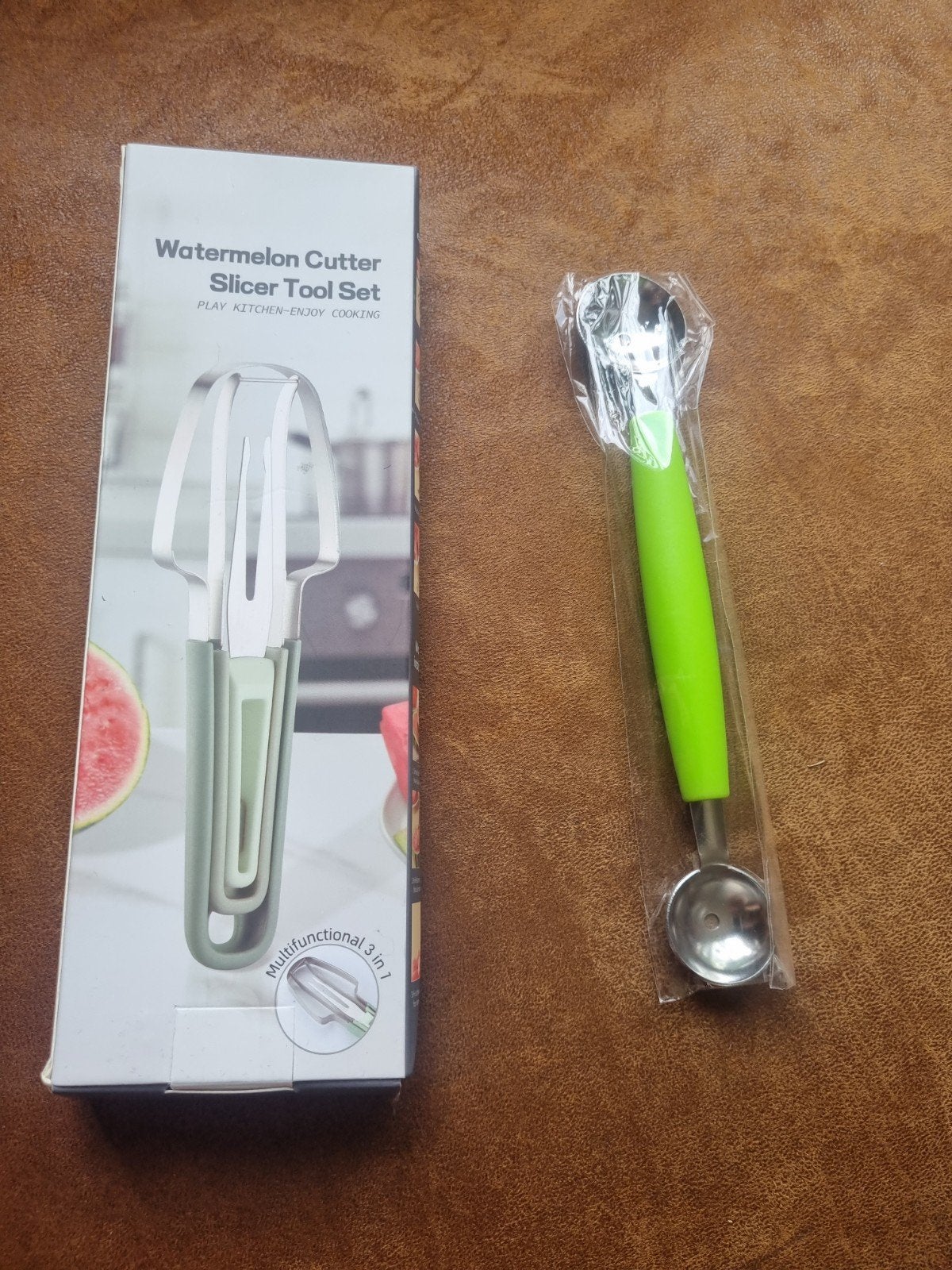 Watermeloen Snijder en Slicer Tool Set - Multifunctioneel, Kunststof, Nieuw, Ophalen of Verzenden, Overige merken