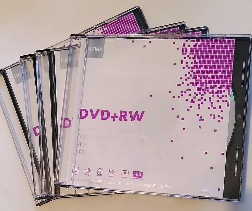 DVD+RW, nieuw, 4 stuks, HEMA, Herschrijfbaar, Nieuw, Ophalen of Verzenden
