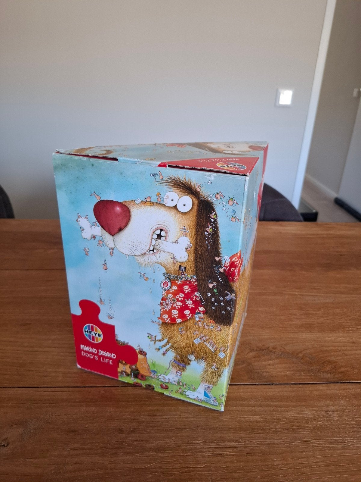 Heye Marino Degano Dog's Life Legpuzzel 1000 stukjes, Ophalen of Verzenden, 500 t/m 1500 stukjes, Zo goed als nieuw, Legpuzzel
