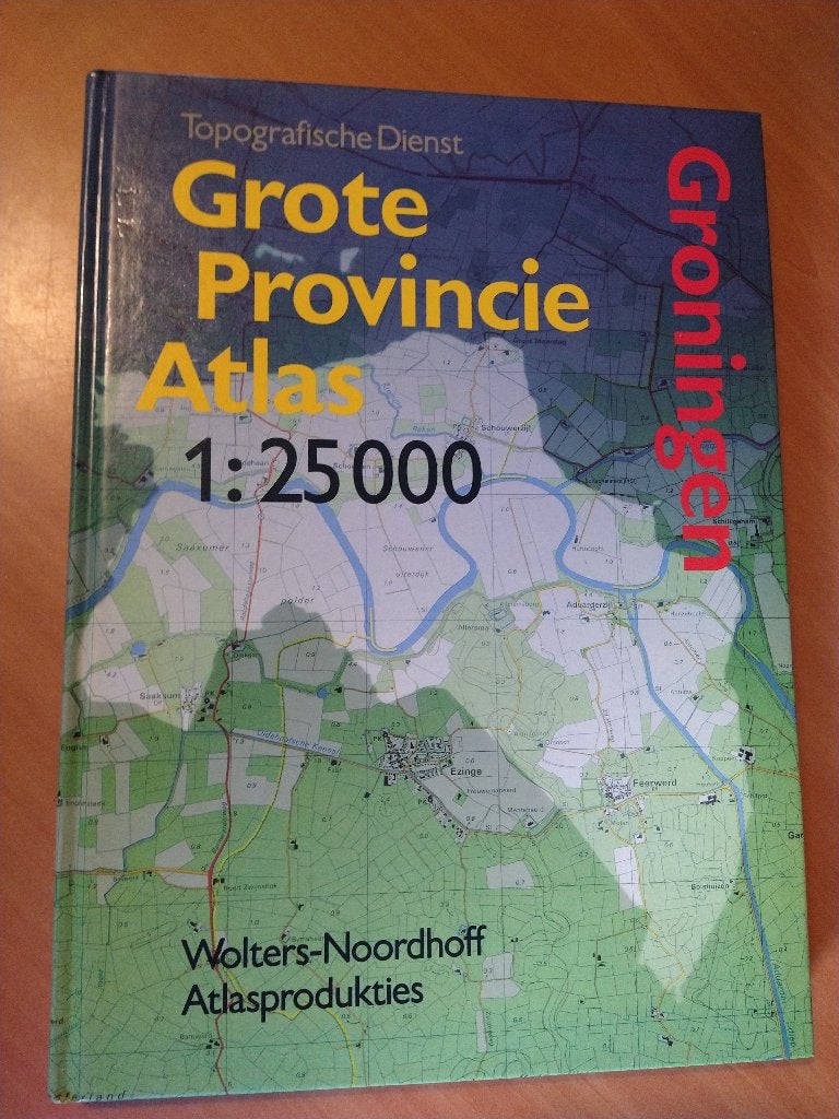 Grote Provincie Atlas Groningen 1:25000, Gelezen, Overige atlassen, Ophalen of Verzenden, 1800 tot 2000