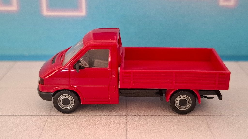 Herpa 1:87 Volkswagen T4 Pick-up rood, Ophalen of Verzenden, Gebruikt, Auto, Herpa