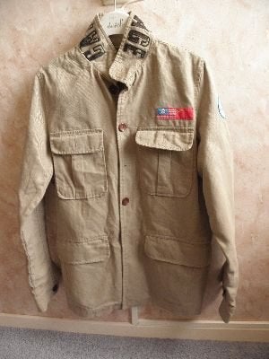 Nieuwe bruin katoenen parka jas CFF CAMOUFLAGE mt 176 S 36, Kinderen en Baby's, Kinderkleding | Maat 176, Meisje, Nieuw, Ophalen of Verzenden