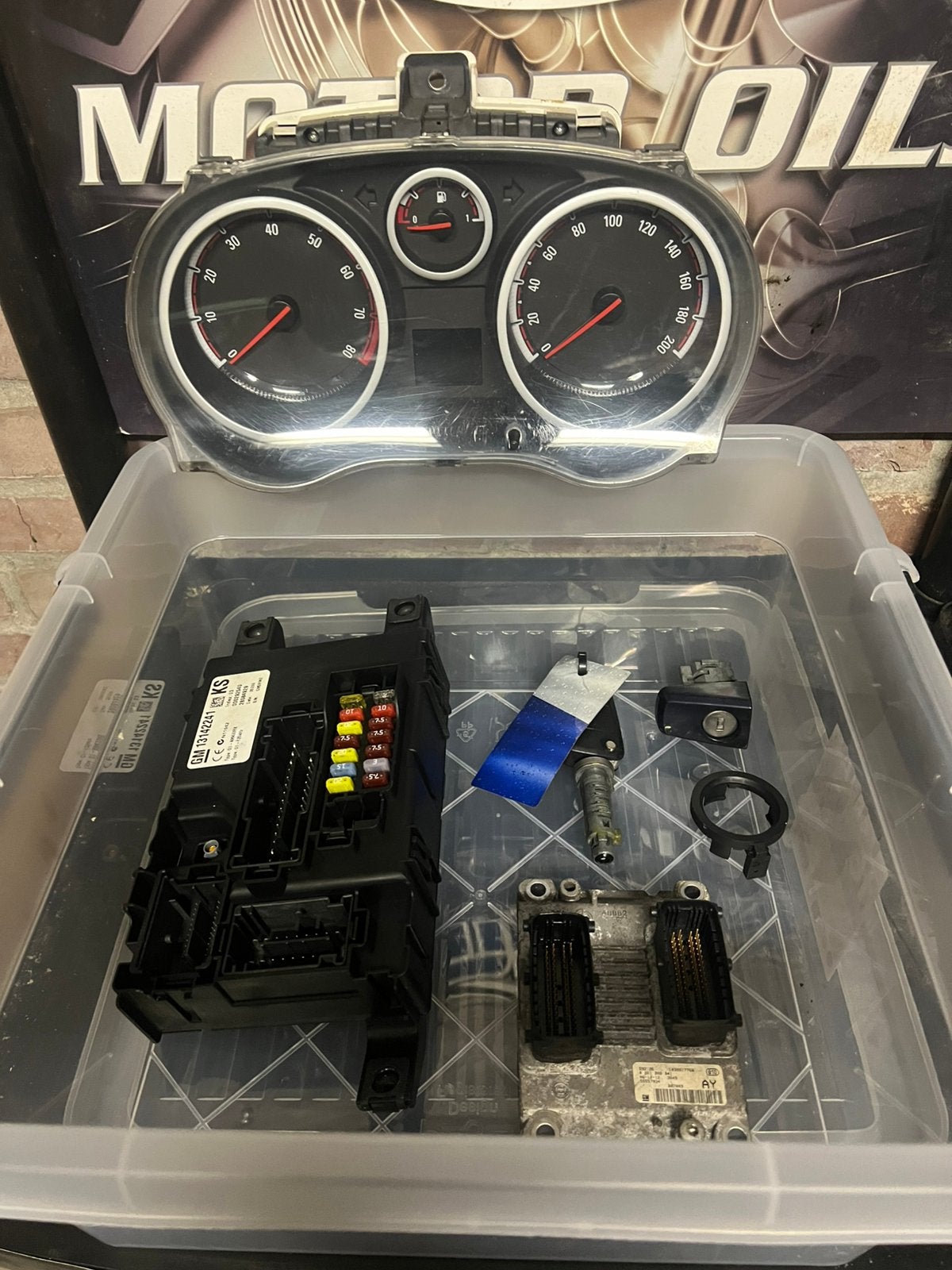 Opel corsa D Ecu complete set, Ophalen of Verzenden, Gebruikt, Opel