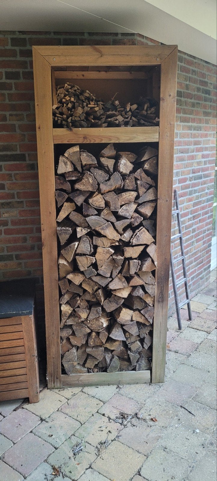 Droog haardhout en aanmaakhout incl. houtopslag, Tuin en Terras, Minder dan 3 m³, Ophalen, Eikenhout