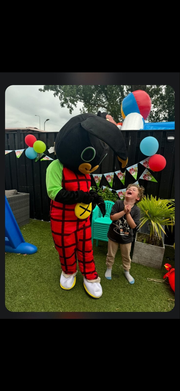 Bing mascotte te huur voor kinderfeestjes en evenementen, Ophalen, Gebruikt, Kostuum, Verjaardag