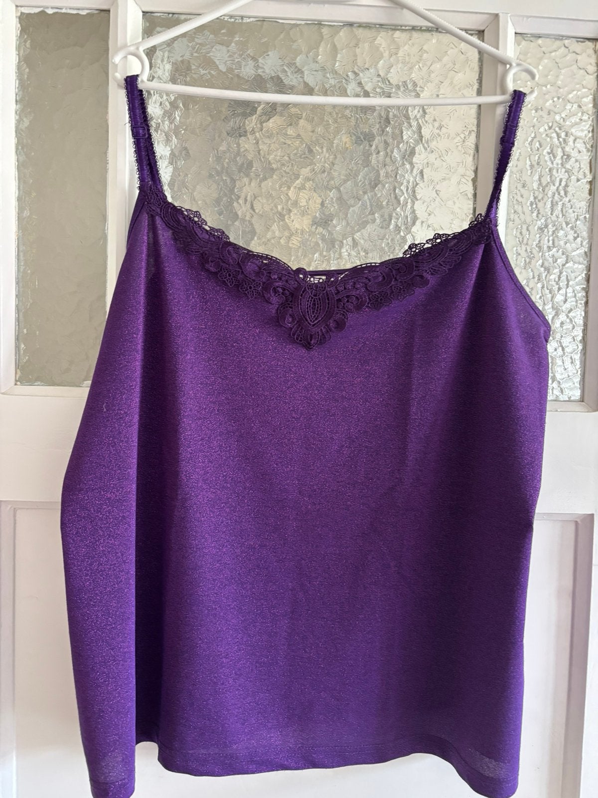 Prachtig topje met glitter, Ophalen of Verzenden, Zo goed als nieuw, Paars, Shirt of Top