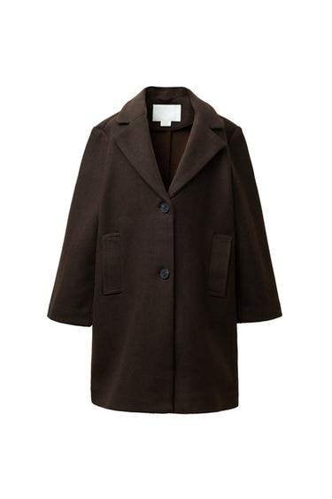 Nieuwe lange bruine zachte jas van Zara voor 13-14 maat 164, Jongen of Meisje, Nieuw, Ophalen of Verzenden, Zara