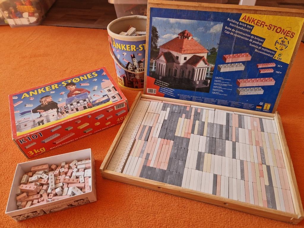 Vintage anker bouwstenen collectie 12 kg, Ophalen