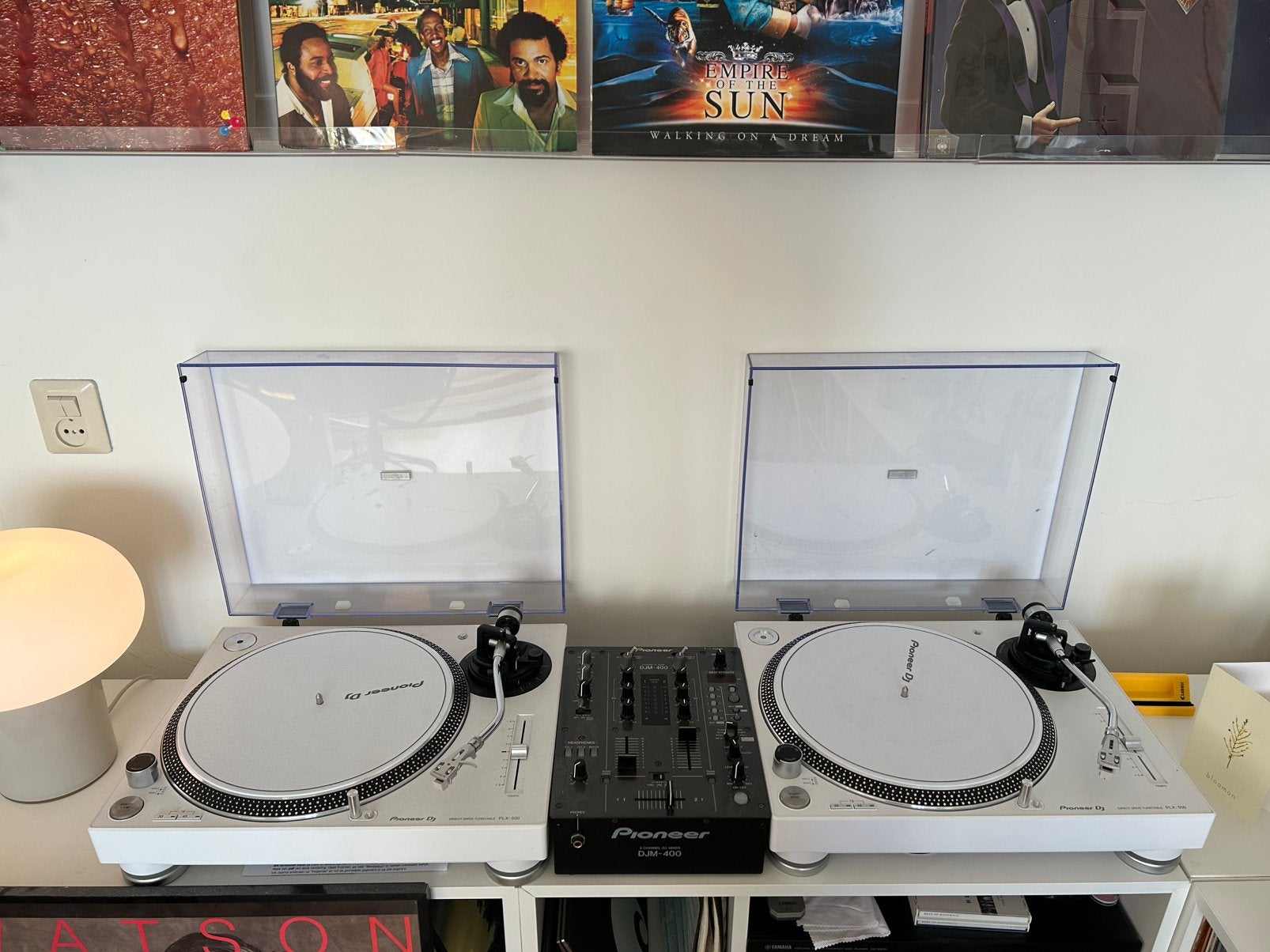 Pioneer DJ-set - 2x Pioneer PLX-500 + Pioneer DJM-400, Ophalen, Zo goed als nieuw, Pioneer