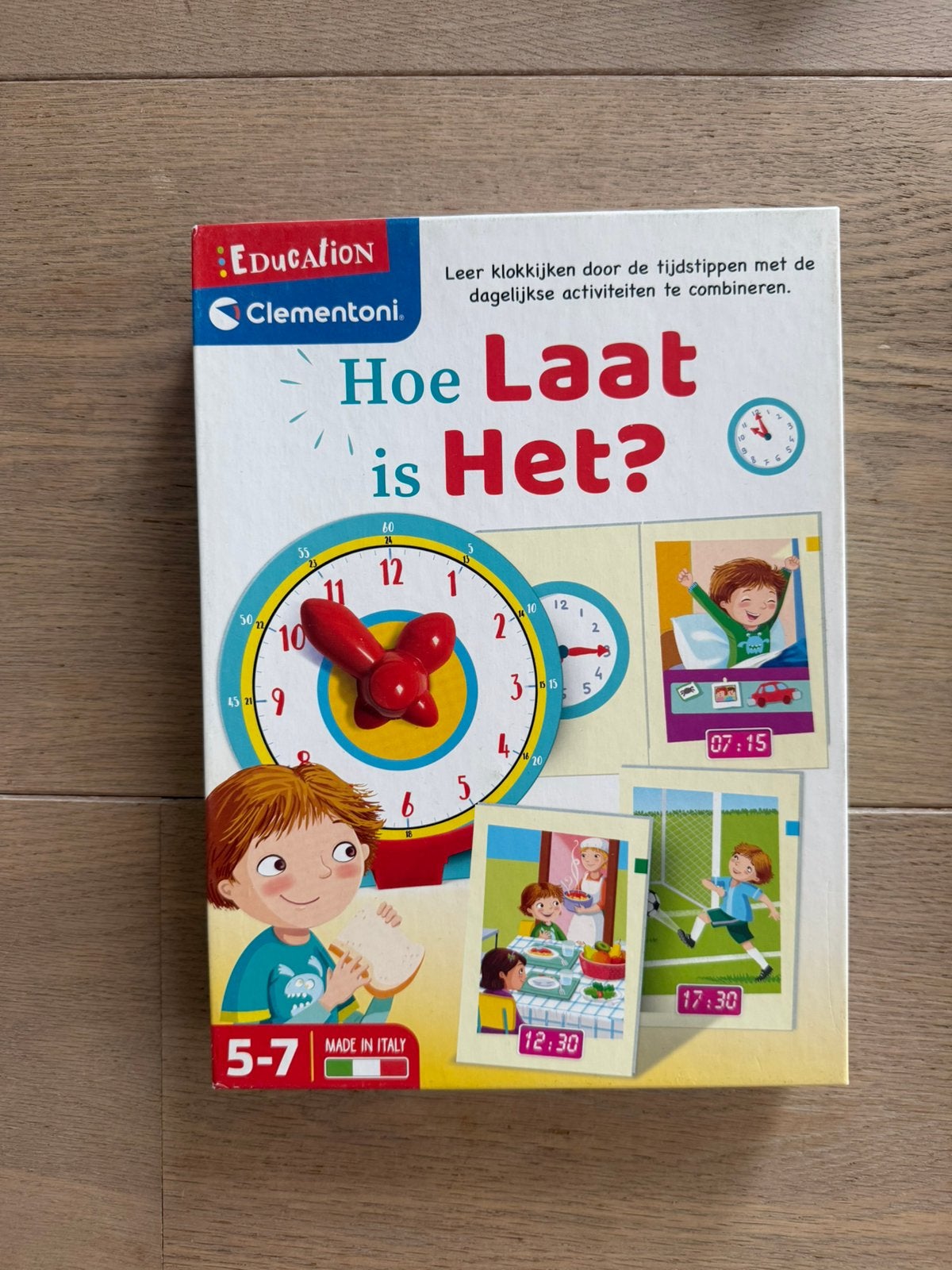Speelgoed hoe laat is het, Ophalen, Zo goed als nieuw