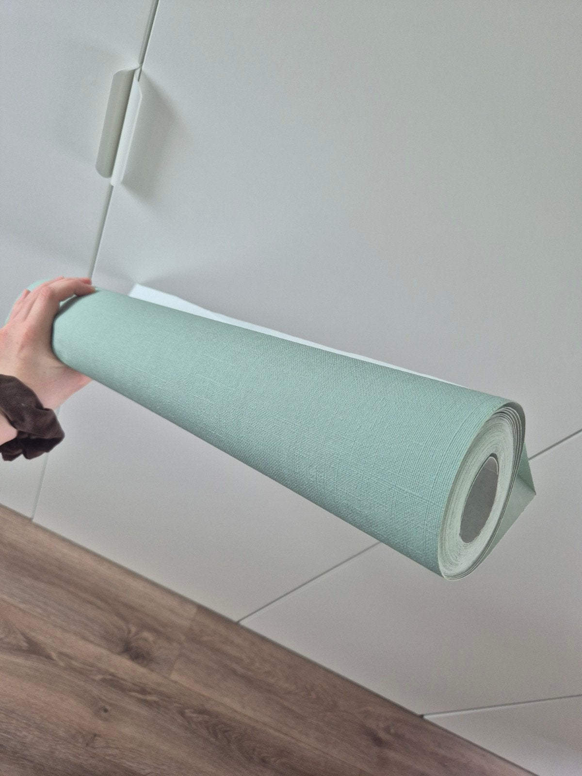 Rol behang mint groen, Huis en Inrichting, Stoffering | Behang, Ophalen of Verzenden, Minder dan 10 m², Groen