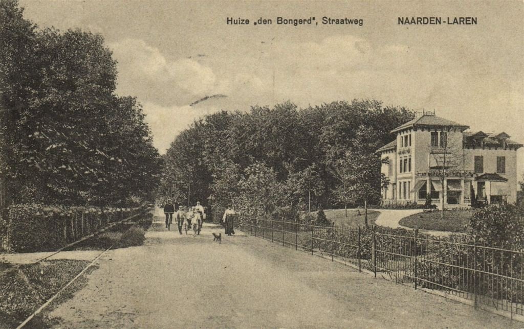 Huize den Bongerd, Straatweg - Naarden-Laren - 1911 gelopen, Verzenden, Voor 1920, Gelopen, Noord-Holland