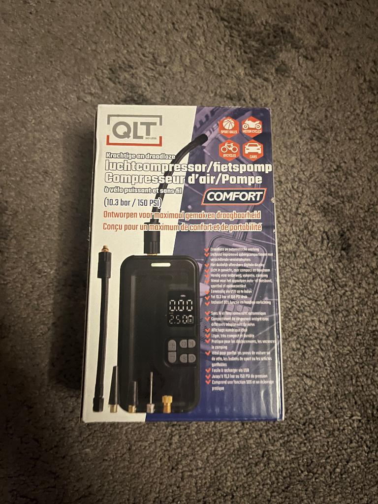 QLT luchtcompressor / fietspomp, Ophalen of Verzenden