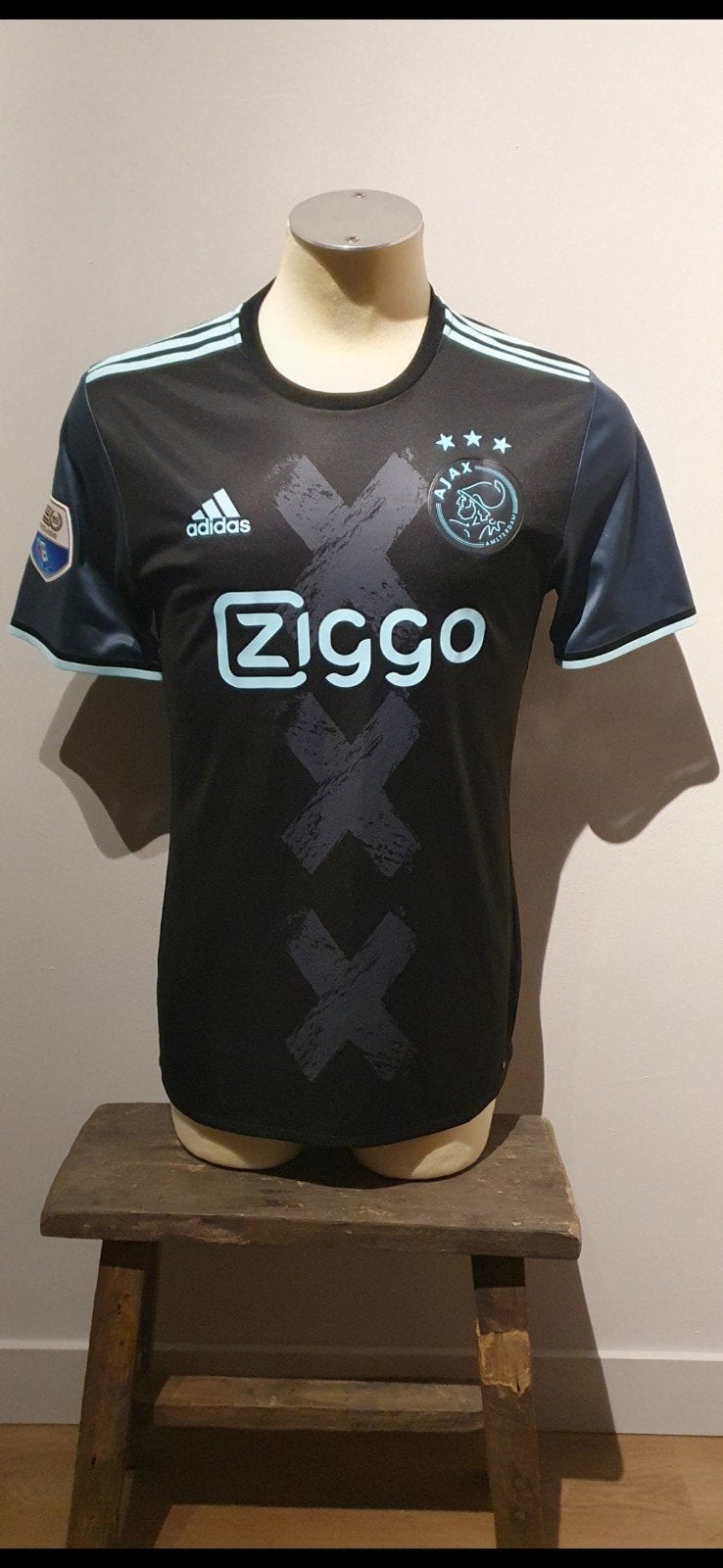 ajax match worn Dijks, Maat L, Ophalen of Verzenden, Zo goed als nieuw, Shirt