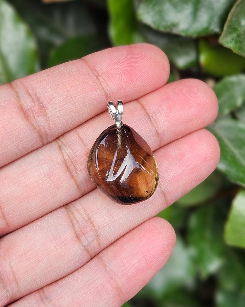 Vrijvorm Rookkwarts Hanger Lewa - Echt Zilver, Info@sacredstones.nl, Verzenden, Nieuw, Met edelsteen