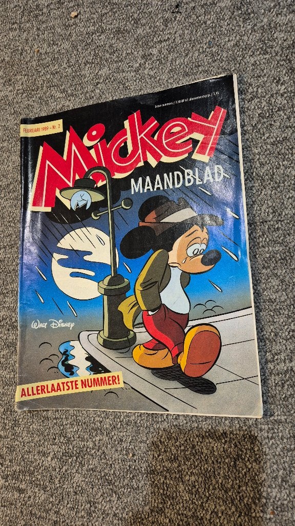 Mickey maandblad Laatste nummer!, Boeken, Eén stripboek, Ophalen of Verzenden, Gelezen, Mickey Mouse