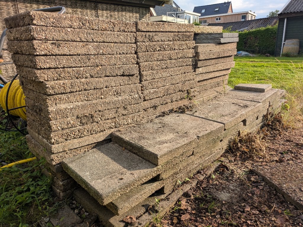 Tegels gratis afhalen, Tuin en Terras, Tegels en Klinkers, Ophalen, Gebruikt, Beton, Terrastegels