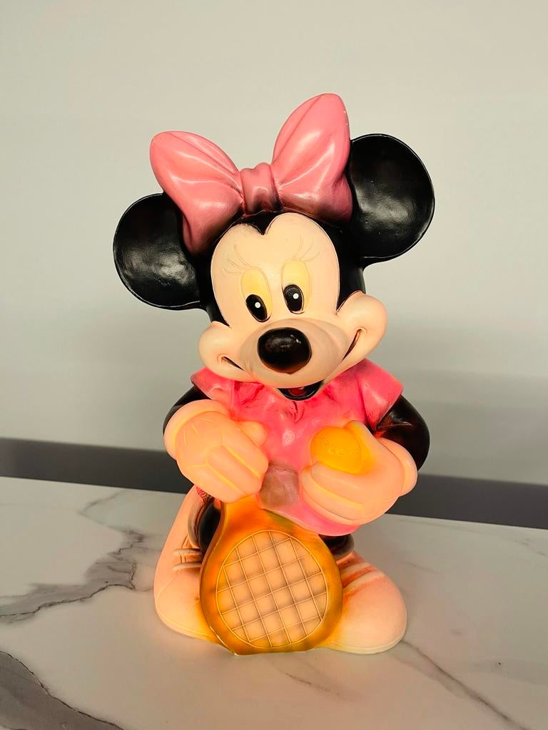 Disney vintage minnie mouse lamp, Ophalen of Verzenden, Mickey Mouse, Zo goed als nieuw, Beeldje of Figuurtje