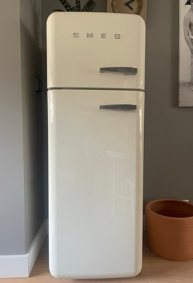 Smeg Koelvriescombinatie - Retro Stijl, Ophalen, Gebruikt, 200 liter of meer, 60 cm of meer