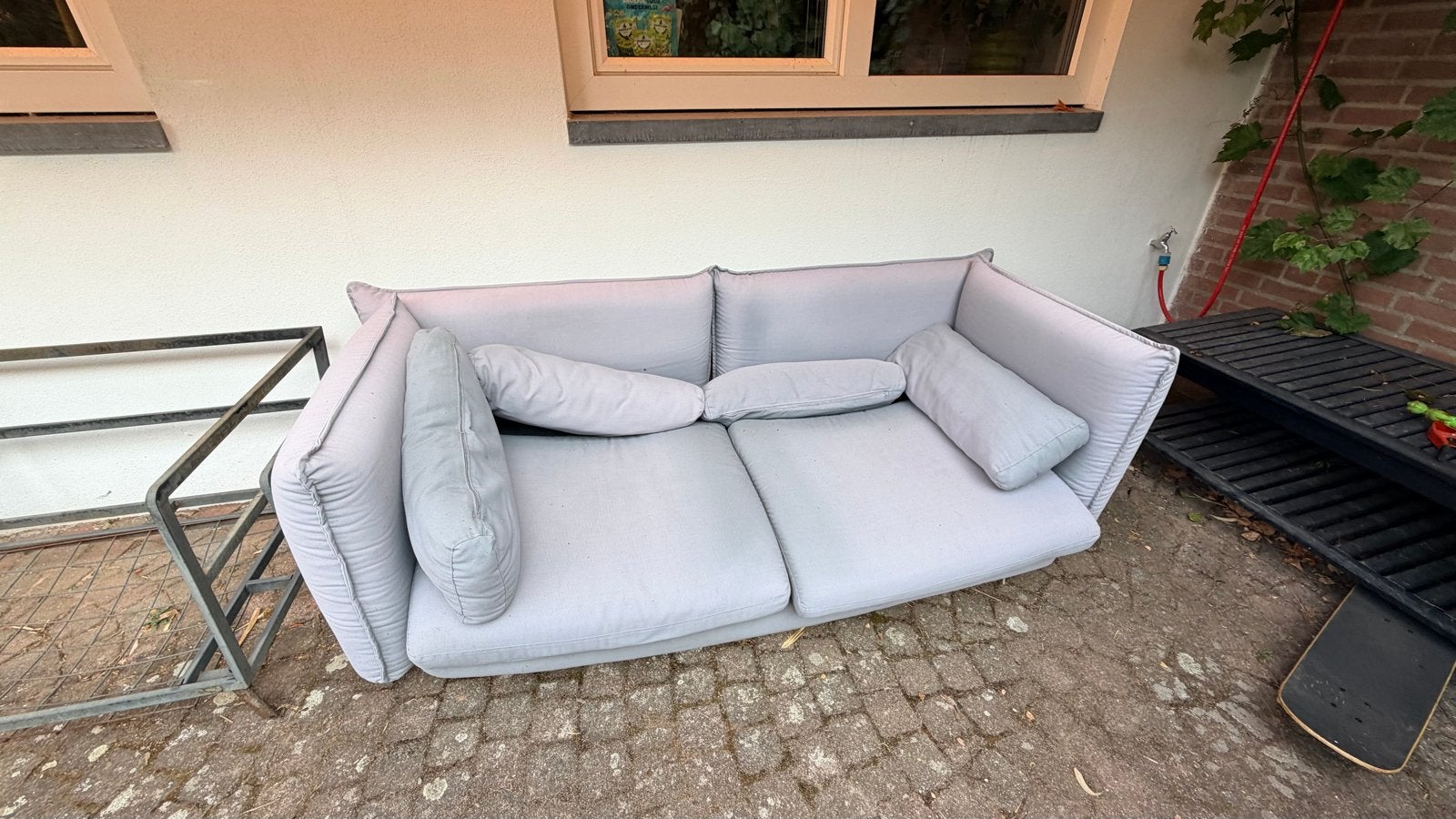 2-zits loungebank gratis af te halen, Ophalen, Gebruikt, Tweepersoons, 75 tot 100 cm