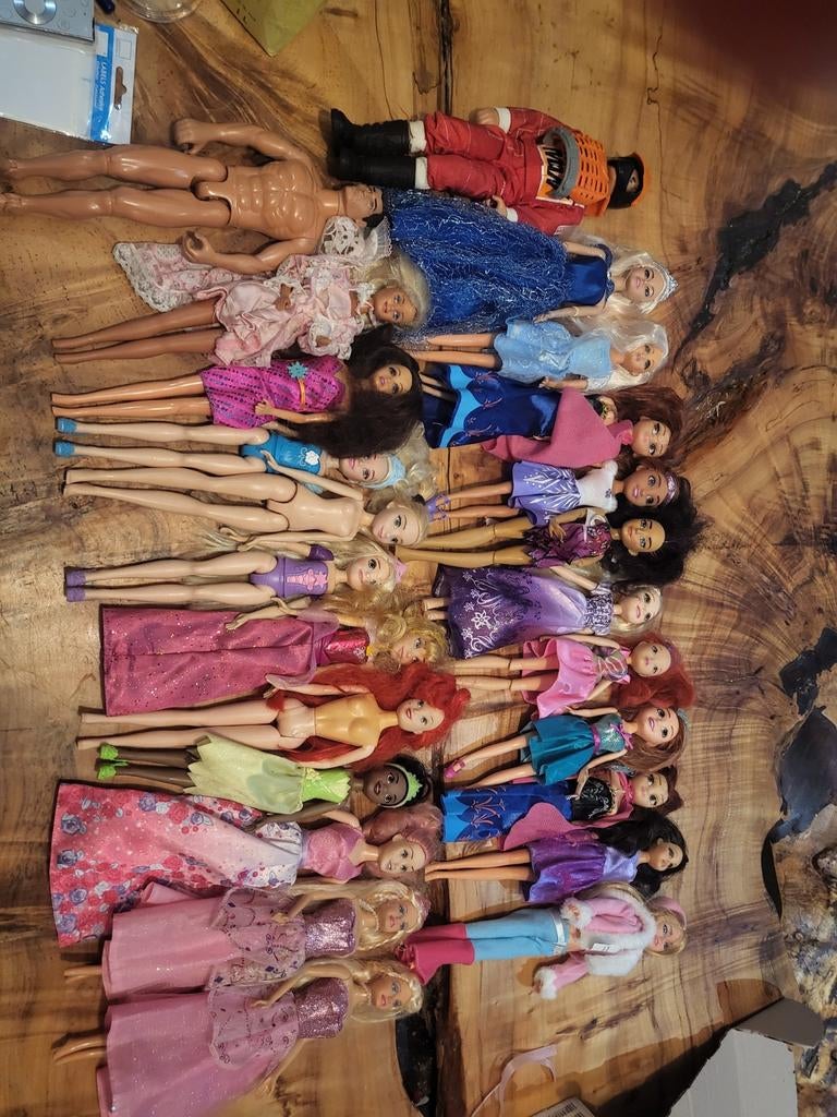 Diverse poppen, waaronder Disney en Barbie, Ophalen of Verzenden, Gebruikt, Pop