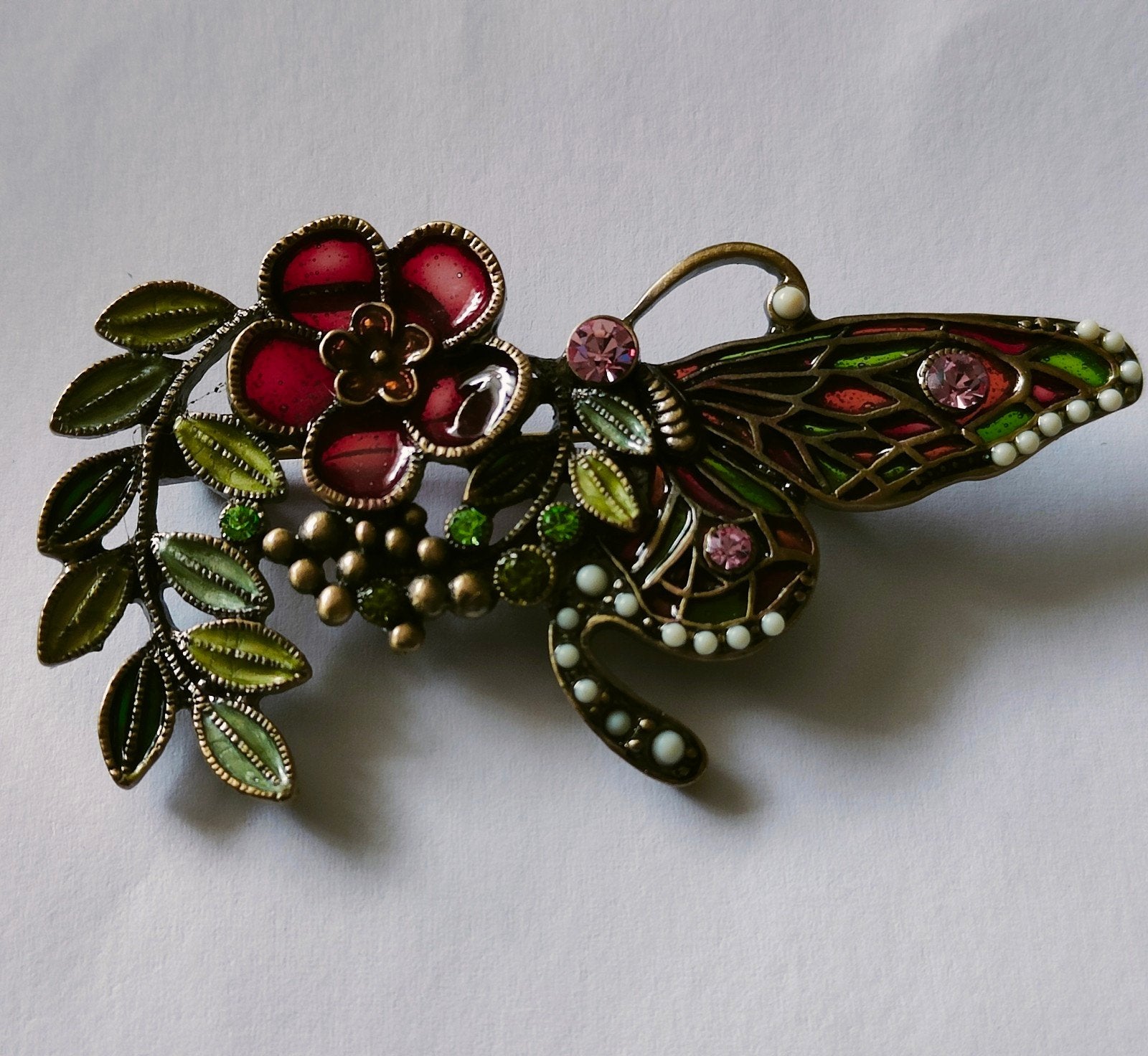 Prachtige Art Nouveau antiek look broche, Verzenden, Zo goed als nieuw, Overige materialen
