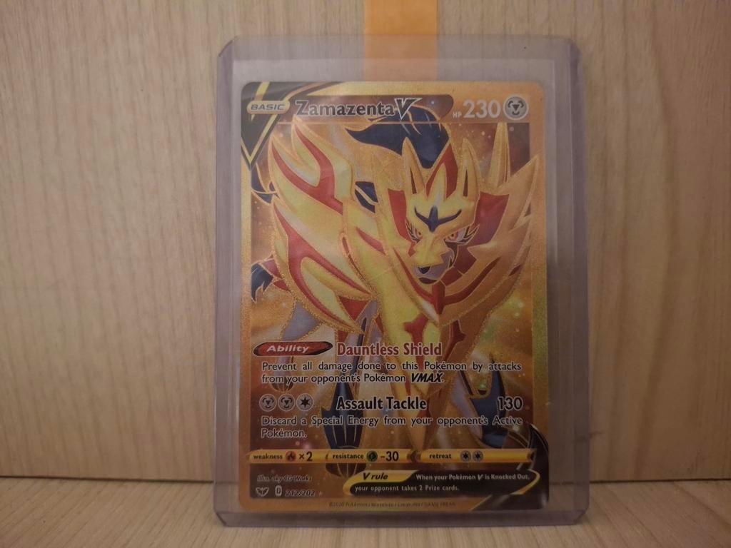 Zamazenta V, Hobby en Vrije tijd, Verzamelkaartspellen | Pokémon, Ophalen, Nieuw, Losse kaart, Foil