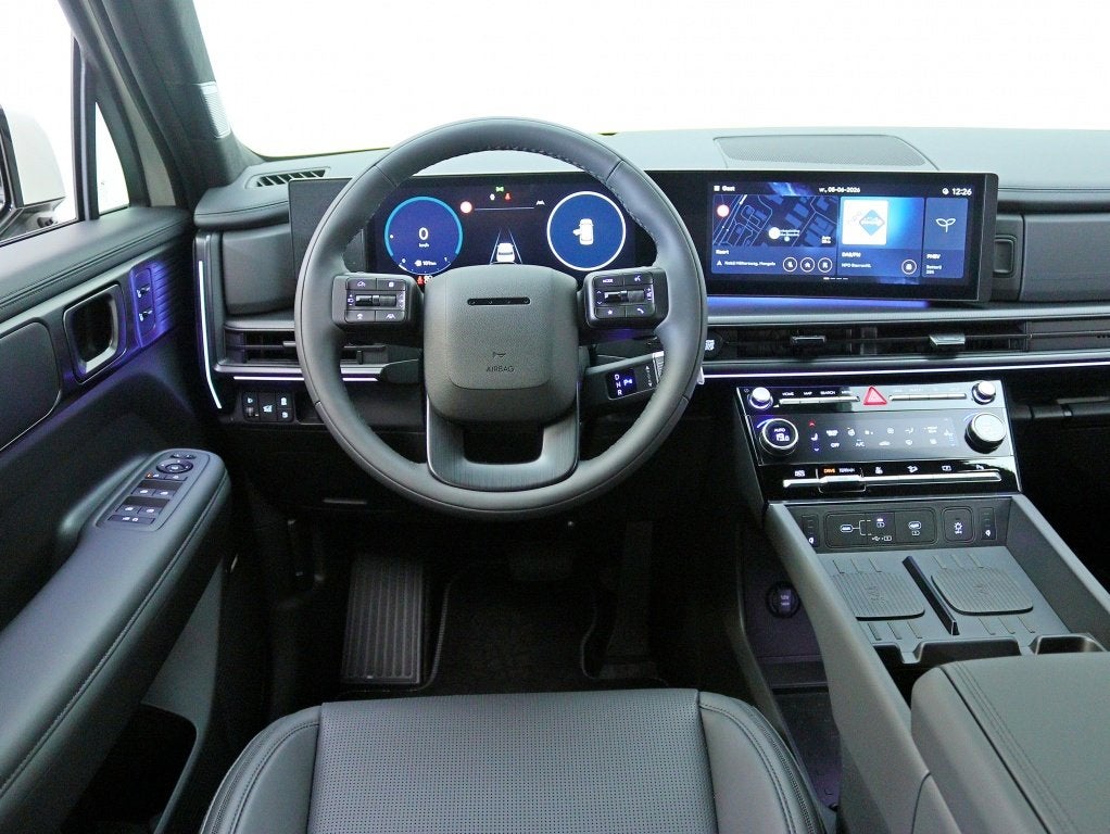 Hyundai Santa Fe 1.6 T-GDI PHEV Black Line 6-zits | All seas, Auto's, Dealer onderhouden, Gebruikt, 4 cilinders, Wit