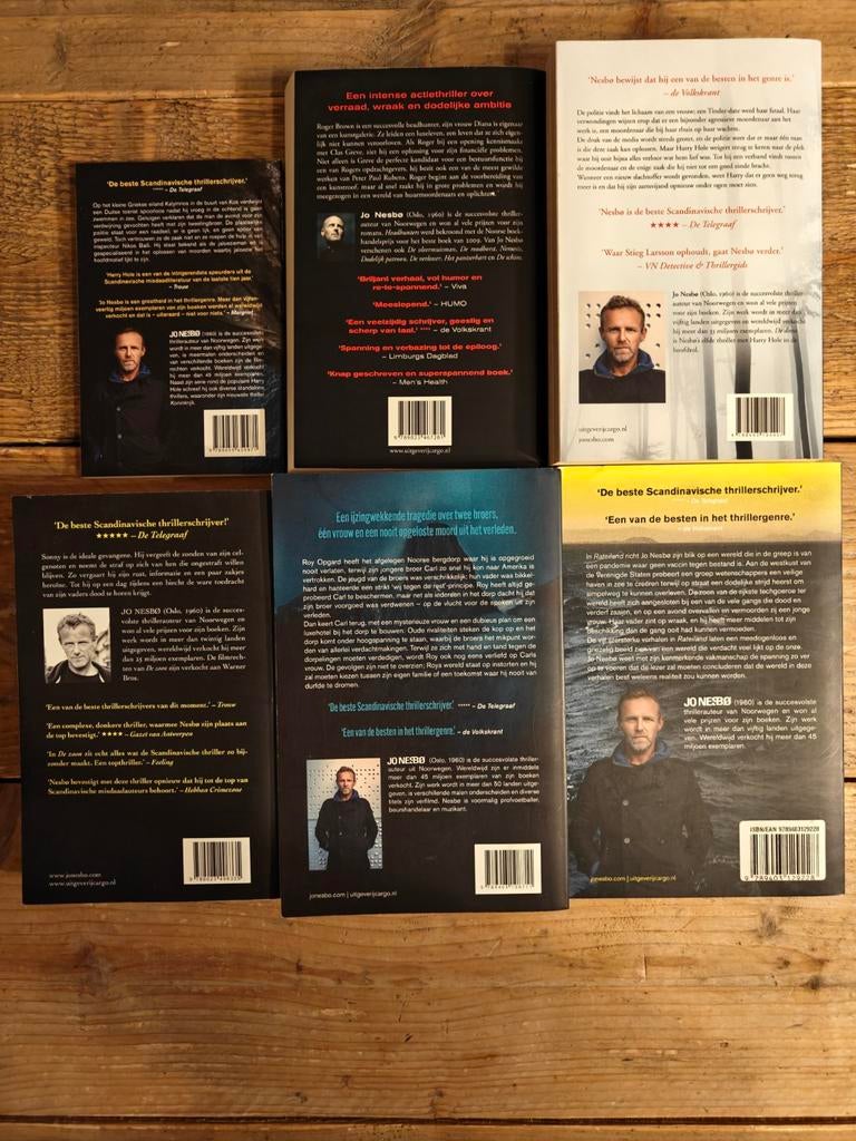 6 Boeken van JO Nesbo., Boeken, Thrillers, Ophalen of Verzenden, Gelezen