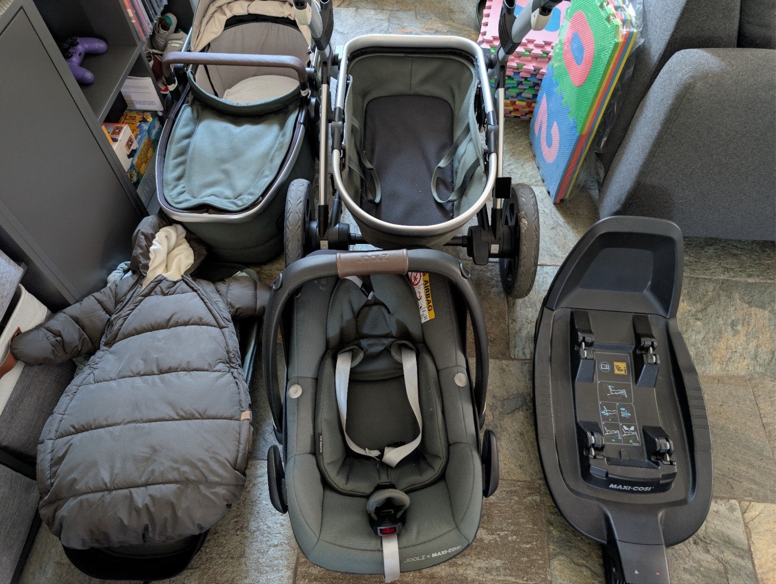 Joolz Geo combiwagen met Maxi-Cosi autostoel en base, Gebruikt, Combiwagen, Met autostoeltje, Ophalen