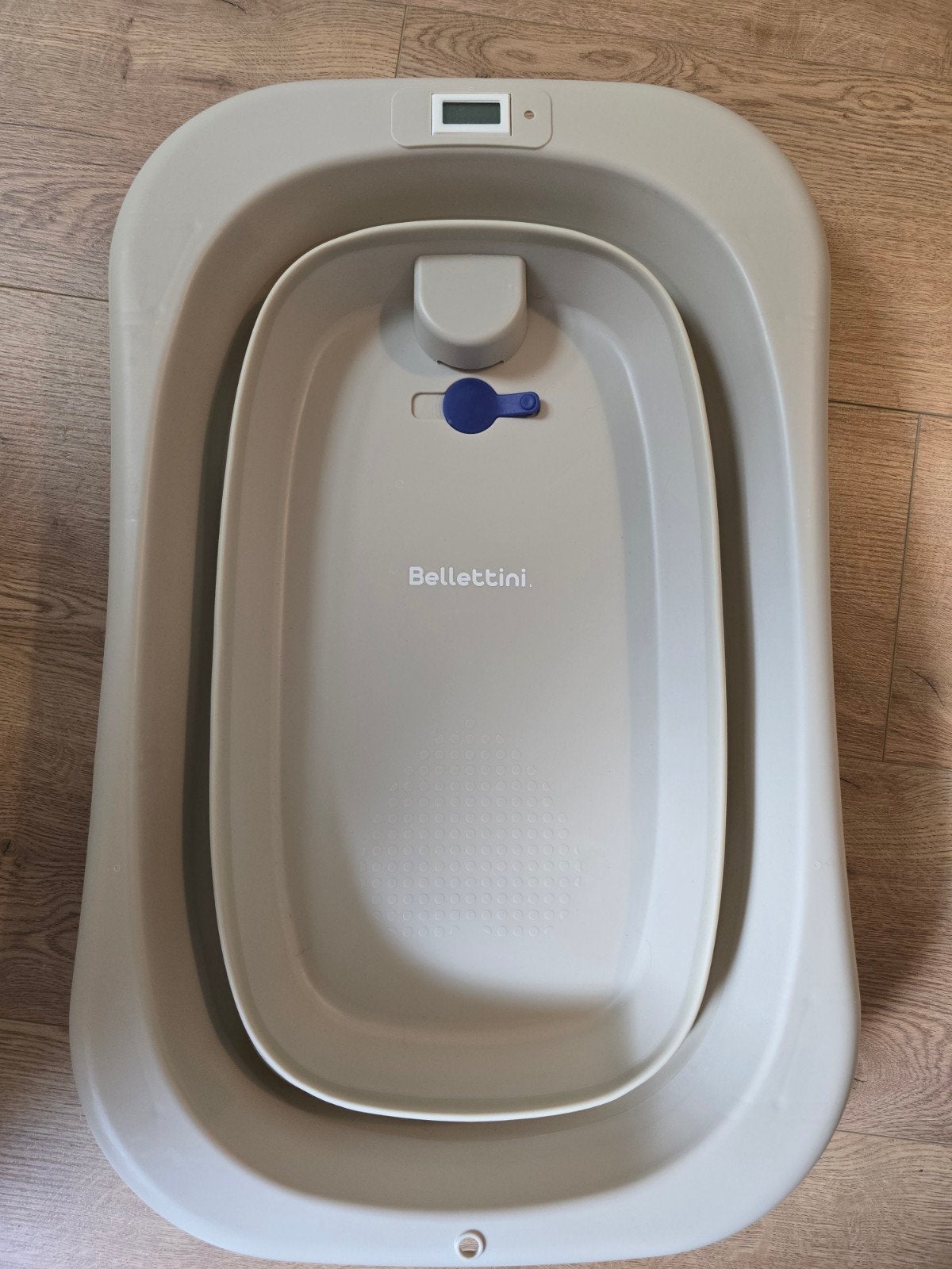 Bellettini opvouwbaar babybadje met thermometer, Kinderen en Baby's, Badjes en Verzorging, Zo goed als nieuw, Badje, Standaard