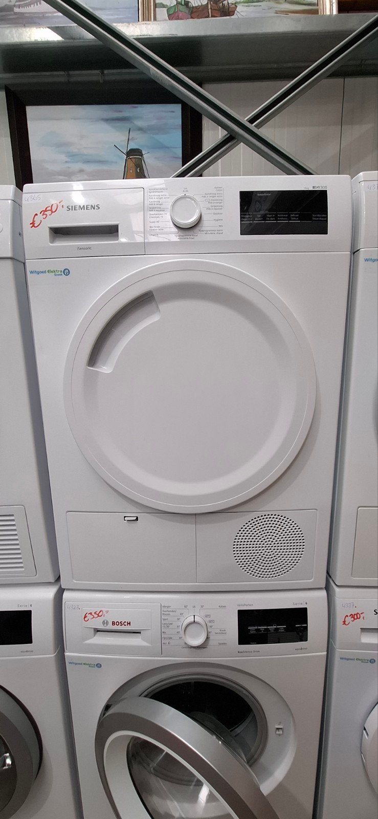 Siemens IQ300 condensdroger, 6 maand garantie 4365, Witgoed en Apparatuur, Ophalen, Minder dan 85 cm, Anti-kreukfase, 8 tot 10 kg