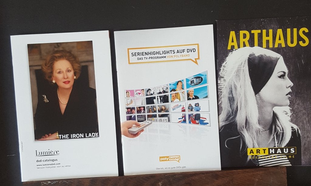 Diverse DVD catalogi (257E3), Boeken, Ophalen of Verzenden, Gelezen, Catalogus